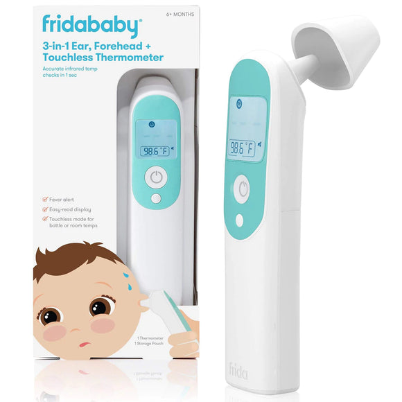Fridababy 3-in-1 Ear, Forehead + Touchless Infrared Thermometer