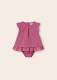 Mayoral Eyelet Dress with Cotton Knickers Newborn