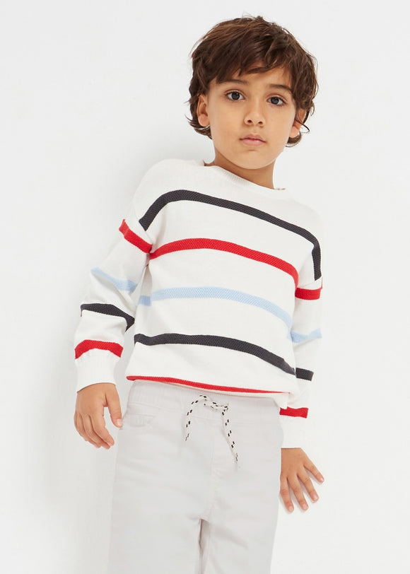 Mayoral Printed Sustainable Cotton Sweater Boy